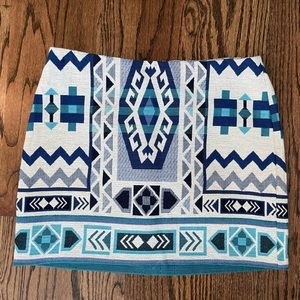 H & M aztec skirt